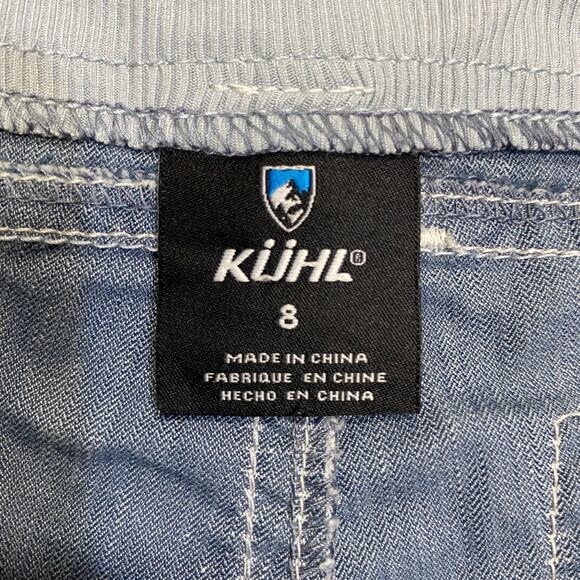 Gorpcore Rugged Utility adventure mountain Workwear Chambray KUHL Shorts Sz 8 - Picture 10 of 12